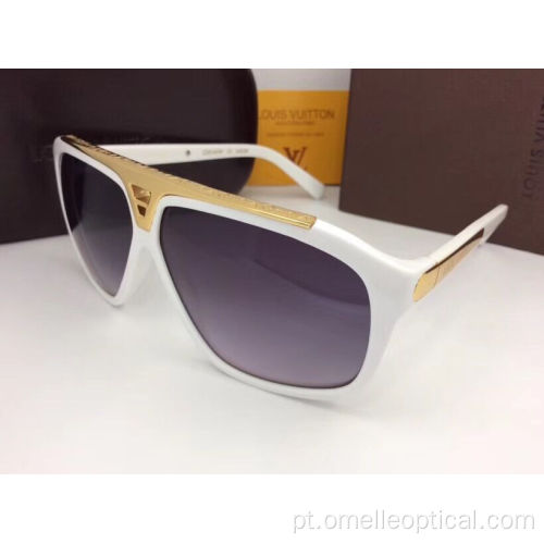 Óculos de Sol Quadrados de Metal de Alta Qualidade Para Homens